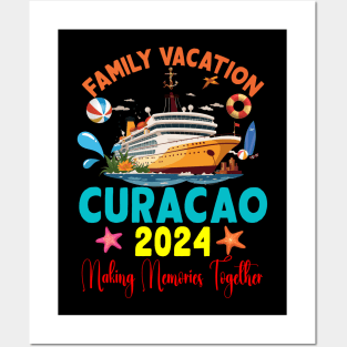 Family Vacation Curacao 2024 Family Matching Group Summer Posters and Art